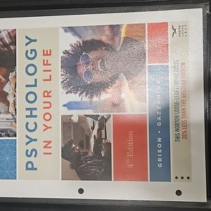 Psychology in your life, 4th edition, loose leaf